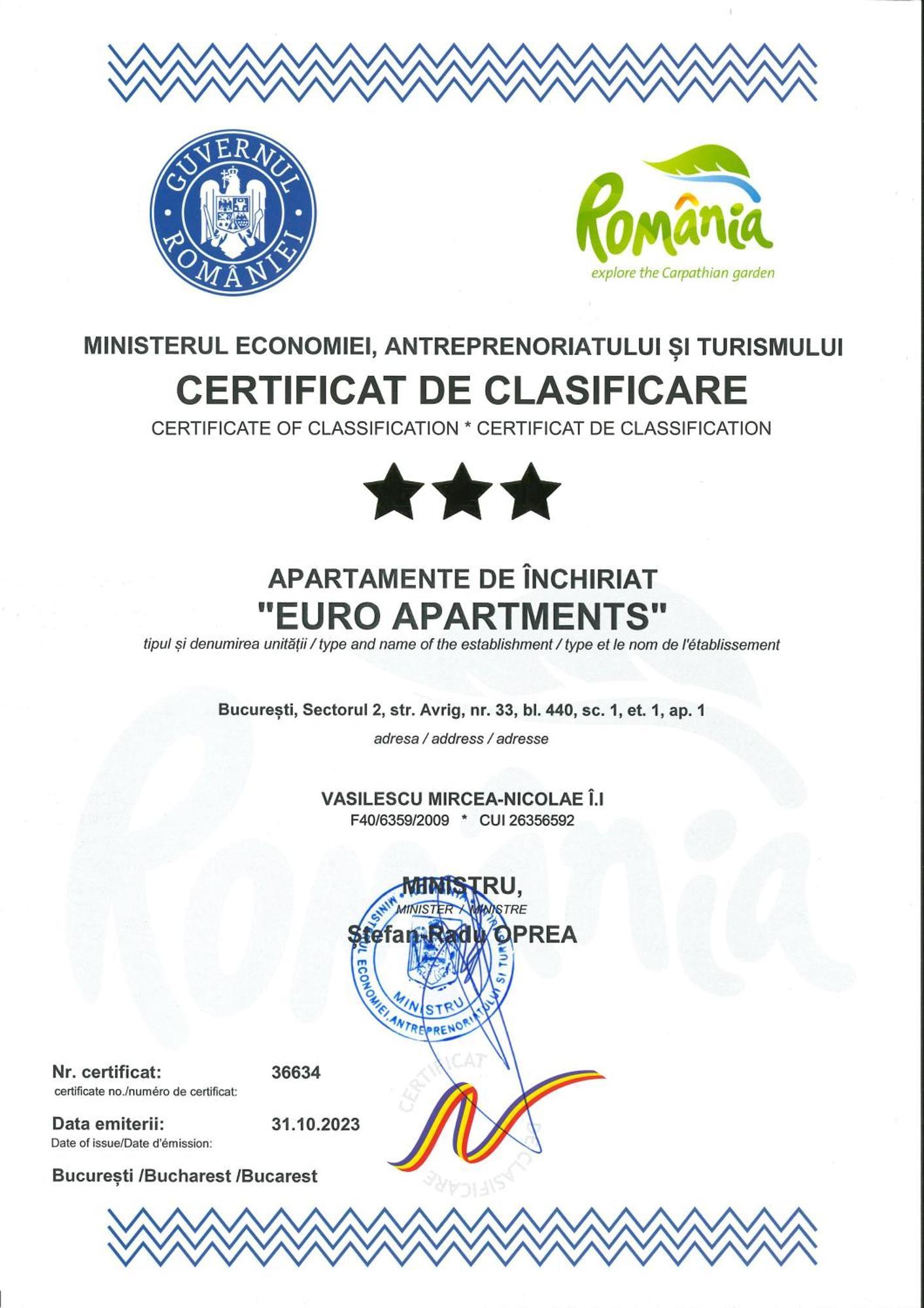 Euro Apartment Bukares Bagian luar foto